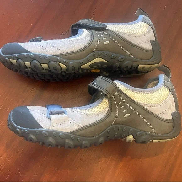 Merrell Blue, Gray and Cream Women's Sneakers - Picture 2 of 4